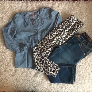 💚 BOGO Girls 3 PCS Denim Bundle: Size 3T